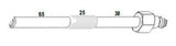 M10 x 1.25mm x 128mm Diesel Glow Plug Adaptor T&E Tools OT054