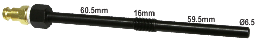 M8 x 1.00mm x 136mm Diesel Glow Plug Adaptor T&E Tools OT056