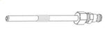 M8 x 1.00mm x 105mm Diesel Glow Plug Adaptor T&E Tools OT070