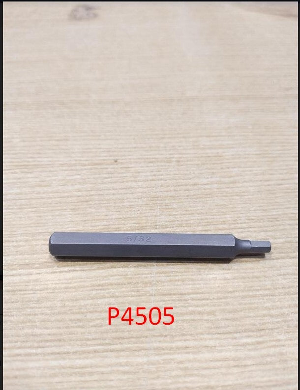 5/32" In-Hex x 5/16" Hex Bit 75mm Long T&E Tools P4505