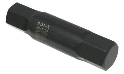 24mm  In-Hex x 22mm Hex Insert Bit 107mm Long T&E Tools P7524