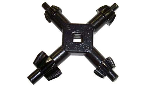 Large 4-Way Master Chuck Key T&E Tools R104