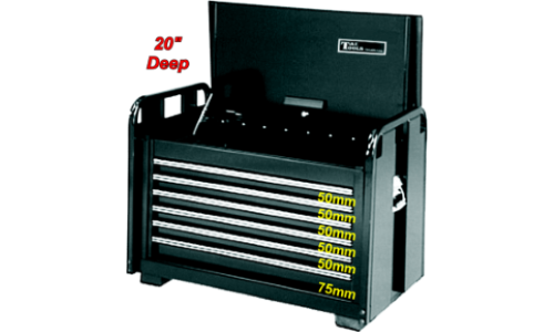 6 Drawer Extra Heavy-Duty Road Maintenance Tool Chest T&E Tools RB3406