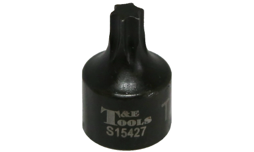 T27 x 1/4"Drive Stubby Torx-r Impact Socket T&E Tools S15427
