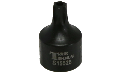 T25 x 1/4"Drive Stubby Tamper Torx-r Impact Socket T&E Tools S15525