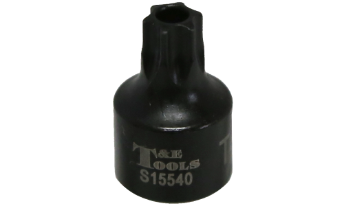 T40 x 1/4"Drive Stubby Tamper Torx-r Impact Socket T&E Tools S15540
