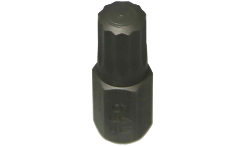 M9 Spline x 10mm Hex Bit 30mm Long T&E Tools S3009