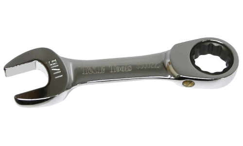 11/16" Stubby Gear Ratchet Wrench T&E Tools S50022