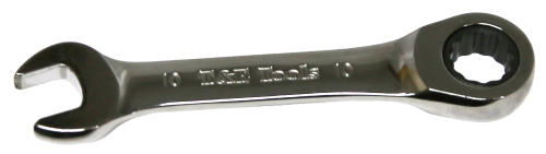 10mm Stubby Open End Gear Ratchet Wrench T&E Tools S51010