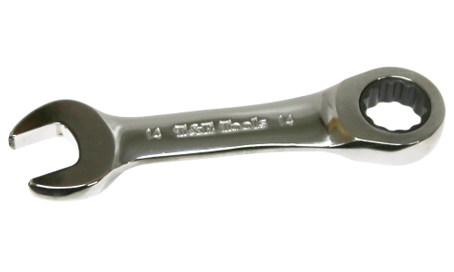 14mm Stubby Gear Ratchet Wrench T&E Tools S51014