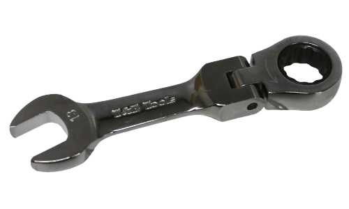 13mm 12Pt. Stubby Flex-Head Ratchet Wrench T&E Tools S59013