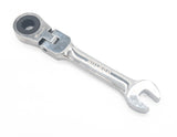 1/4" 12Pt. Stubby Flex-Head Ratchet Wrench T&E Tools S59108