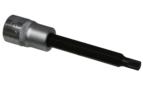 M6 Spline x 3/8"Drive Socket 90mm Long T&E Tools S7306L