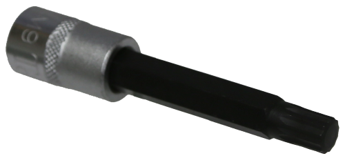 M9 Spline x 3/8"Drive Socket 90mm Long T&E Tools S7309L