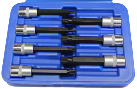 7 Piece Multi-Spline 3/8" Drive Deep Sockets T&E Tools S7603