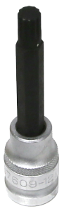 M9 12Point Double Hex  x 1/2"Drive Socket 100mm Long T&E Tools S7609-12
