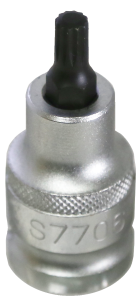 M6 Spline x 1/2"Drive Socket 55mm Long T&E Tools S7706