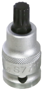 M10 Spline x 1/2"Drive Socket 55mm Long T&E Tools S7710