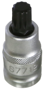 M12 Spline x 1/2"Drive Socket 55mm Long T&E Tools S7712