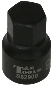 9mm x 1/4"Drive Stubby In-Hex Metric Impact Socket T&E Tools S82909