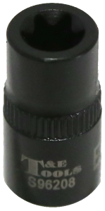 E8 x 1/4"Drive Stubby "E" Series Impact Socket T&E Tools S96208
