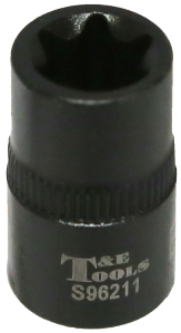 E11 x 1/4"Drive Stubby "E" Series Impact Socket T&E Tools S96211