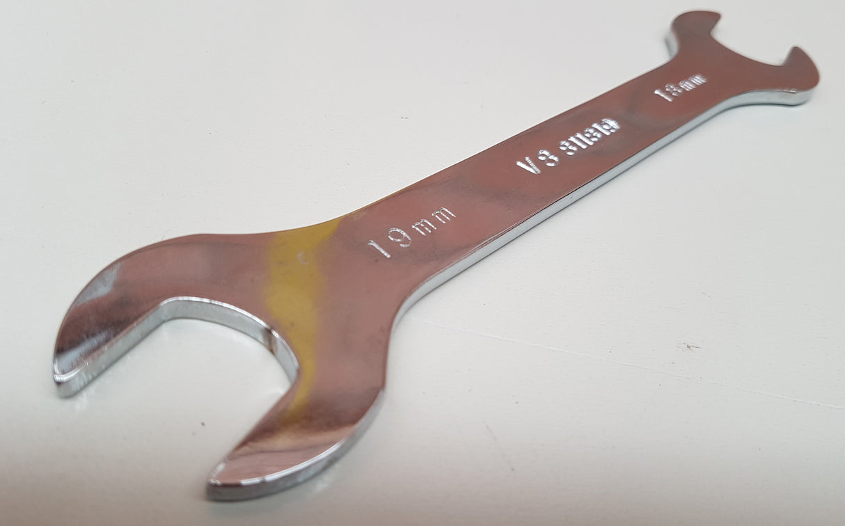 18mm x 19mm Super Thin Open End Wrench T&E Tools ST1819M