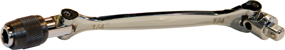 1/4" Hex x 1/4"Drive Adjustable Handle T&E Tools T1007