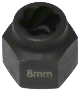 8mm   Angular Spiral  Twist Socket Hex Drive T&E Tools T1039