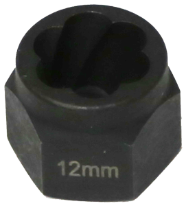 12mm   Angular Spiral  Twist Socket Hex Drive T&E Tools T1042