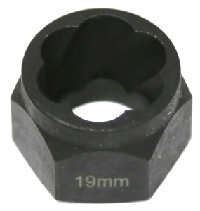 19mm   Angular Spiral  Twist Socket Hex Drive T&E Tools T1049