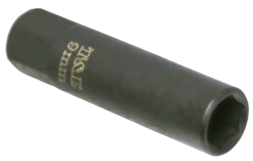 9mm x 1/4"Dr.Thin Wall Deep Socket T&E Tools T2009