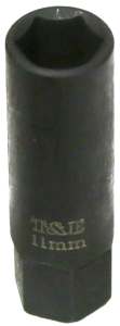 11mm x 1/4"Dr.Thin Wall Deep Socket T&E Tools T2011