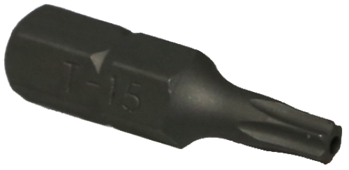 T15 1/4" Hex Tamper Torx Bit T&E Tools T3015