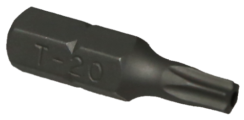 T20 1/4" Hex Tamper Torx Bit T&E Tools T3020