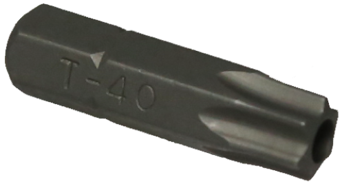 T40 1/4" Hex Tamper Torx Bit T&E Tools T3040