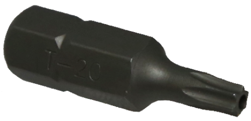 T20 Tamper Torx-r x 5/16" Hex Bit 30mm long T&E Tools T3120