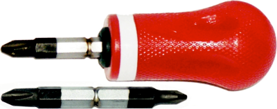 Double-End Stubby 1/4" & 9/32" Slotted S2 Steel Blade Screwdriver T&E Tools T4008