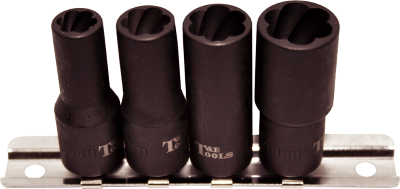 4 Piece 1/4"Drive Twist Sockets T&E Tools T4220