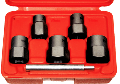 5 Piece 3/8" Drive SAE Twist Impact Sockets T&E Tools T4257