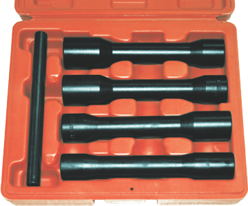 5 Piece 1/2" Drive Metric Impact Twist Sockets T&E Tools T4305