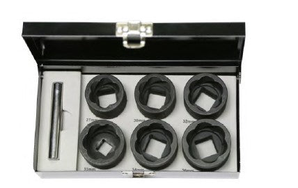 7 Piece 3/4" Drive Impact Twist Sockets T&E Tools T4506