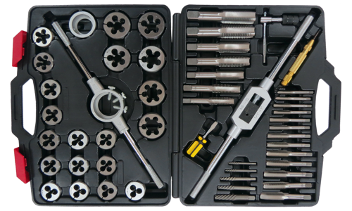 51 Piece SAE Tap & Die Set T&E Tools T45A