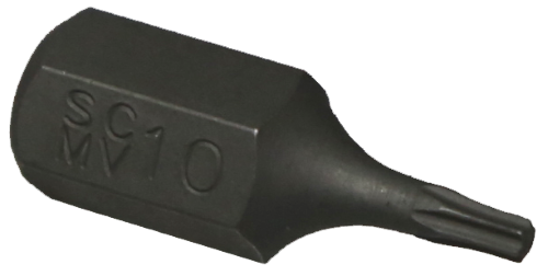 T10 Torx-r x 10mm Hex Bit 32mm Long T&E Tools T5010