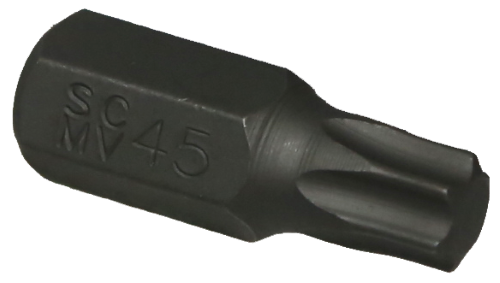 T45 Torx-r x 10mm Hex Bit 32mm Long T&E Tools T5045
