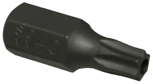 T40 Tamper Torx-r x 10mm Hex Bit 30mm T&E Tools T5240