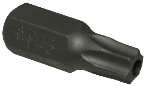 T45 Tamper Torx-r x 10mm Hex Bit 30mm T&E Tools T5245