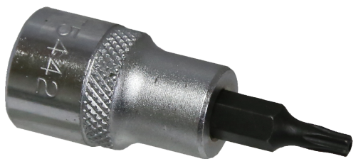T15 x 3/8"Drive Tamper Torx Socket 50mm long T&E Tools T5442