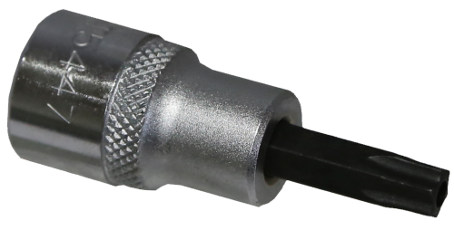 T40 x 3/8"Drive Tamper Torx Socket 50mm long T&E Tools T5447