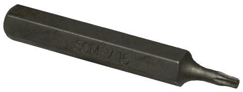 T15 Torx-r x 10mm Hex Bit (75mm) T&E Tools T5515